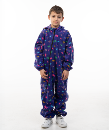 Polar Fleece Jumpsuit Multicolor Stars