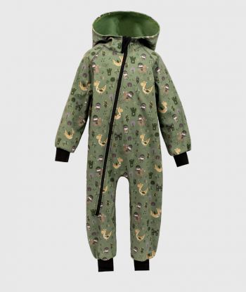 Waterproof Softshell Overall Comfy Knights And Dragons Jumpsuit